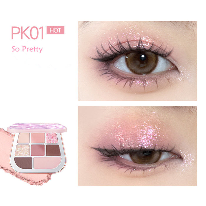 FOCALLURE 8-Color Pearlescent Chameleon Eyeshadow Palette T4304