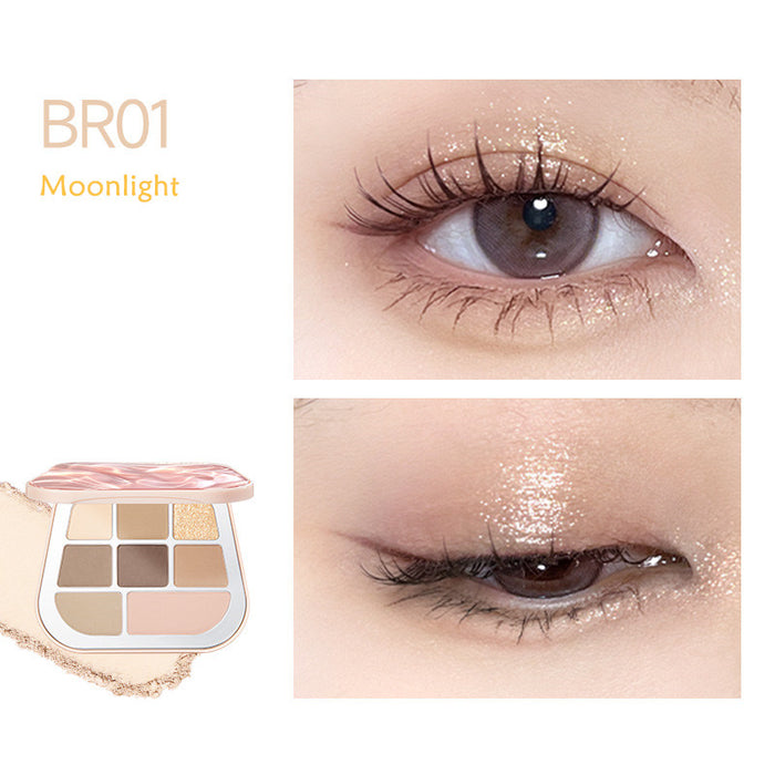 FOCALLURE 8-Color Pearlescent Chameleon Eyeshadow Palette T4304