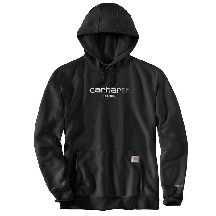 Force Relaxed Fit Lightweight Logo Graphic Sweatshirt - N04-Black | Carhartt 106655