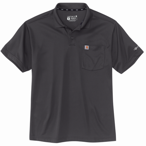 Force Relaxed Fit Lightweight Short-Sleeve Pocket Polo - 029-Shadow | Carhartt 106662