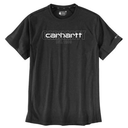 Force Relaxed Fit Midweight Short-Sleeve Logo Graphic T-Shirt - CRH-Carbon Heather | Carhartt 106653