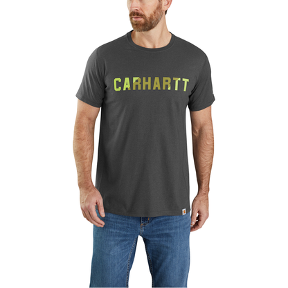 Force Relaxed Fit Midweight Short-Sleeve Logo Graphic T-Shirt - CRH-Carbon Heather | Carhartt 106653