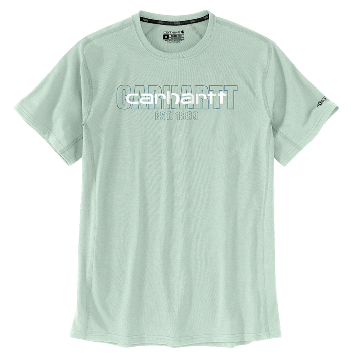 Force Relaxed Fit Midweight Short-Sleeve Logo Graphic T-Shirt - GH4-Big Sky | Carhartt 106653