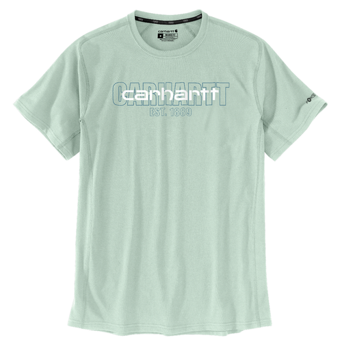 Force Relaxed Fit Midweight Short-Sleeve Logo Graphic T-Shirt - GH4-Big Sky | Carhartt 106653