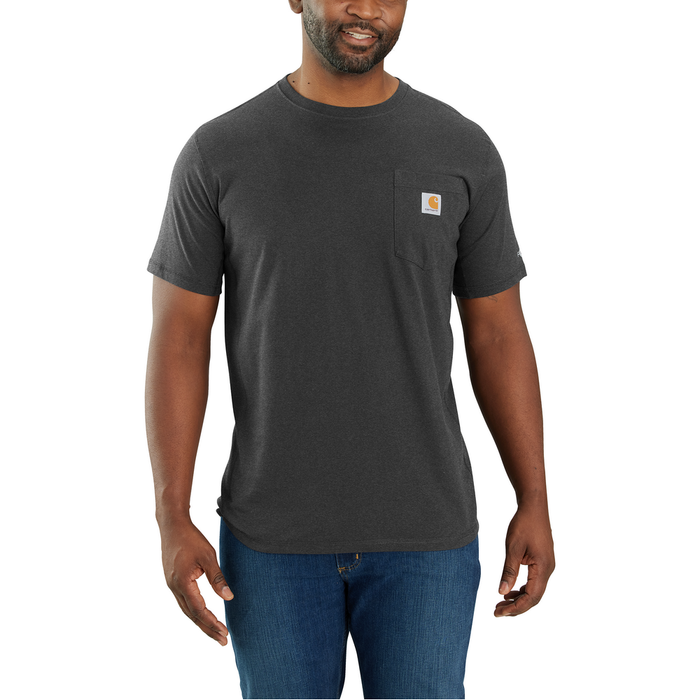 Force Relaxed Fit Midweight Short-Sleeve Pocket T-Shirt - CRH-Carbon Heather | Carhartt 106652