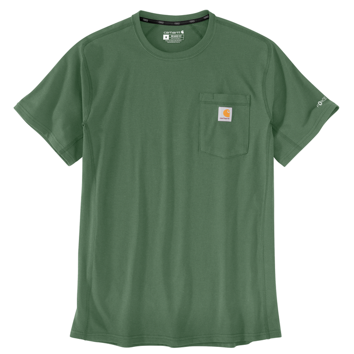 Force Relaxed Fit Midweight Short-Sleeve Pocket T-Shirt - GH6-Frosted Balsam | Carhartt 106652