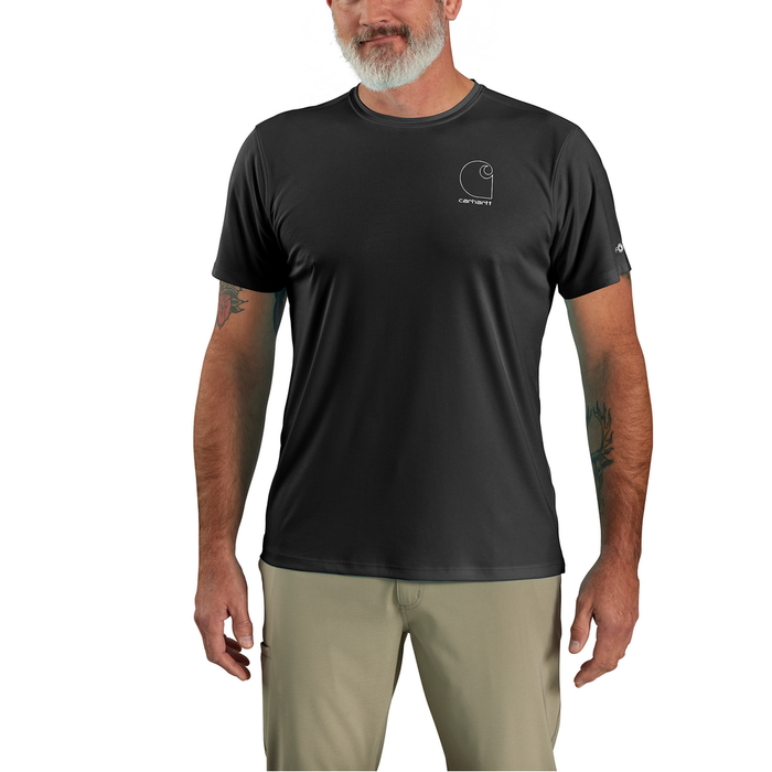 Force Sun Defender™ Lightweight Short-Sleeve Logo Graphic T-Shirt - BLK-Black | Carhartt 106163