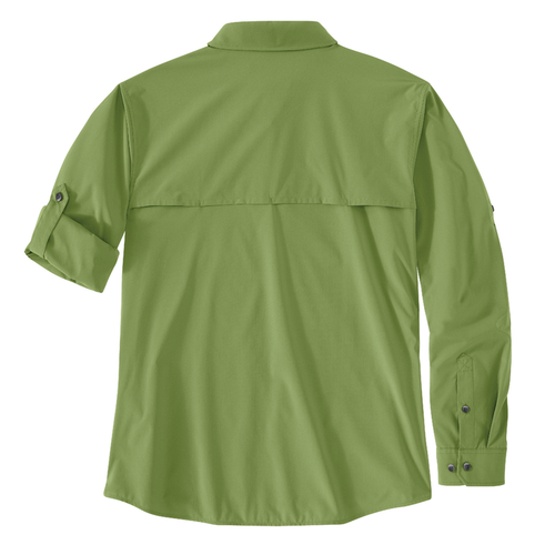 Force Sun Defender™ Relaxed Fit Lightweight Long-Sleeve Shirt - GH2-Switchgrass | Carhartt 106552