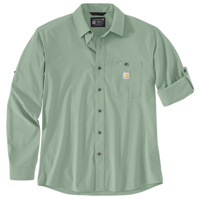 Force Sun Defender™ Relaxed Fit Lightweight Long-Sleeve Shirt - GH5-Patina | Carhartt 106552