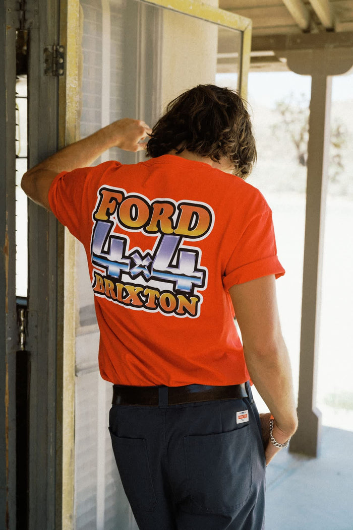 Men's Ford 4x4 Chrome T-Shirt in the color Rangoon Red - Men's Lifestyle image