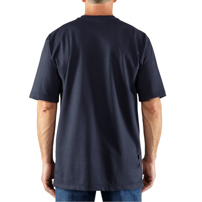 FR FORCE COTTON SHORT SLEEVE T-SHIRT - 410-Dark Navy | Carhartt 100234