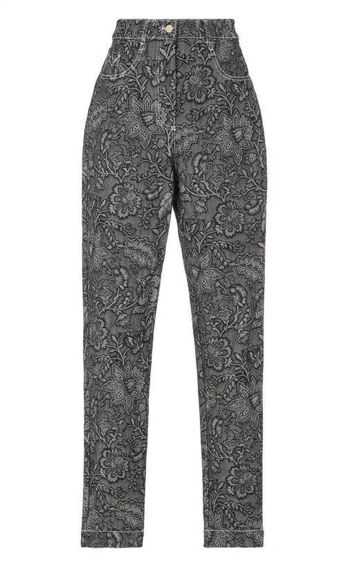 Francis Denim Trousers - Washed Black