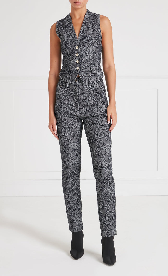 Francis Denim Trousers - Washed Black