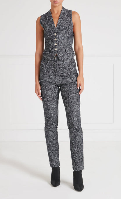 Francis Denim Trousers - Washed Black