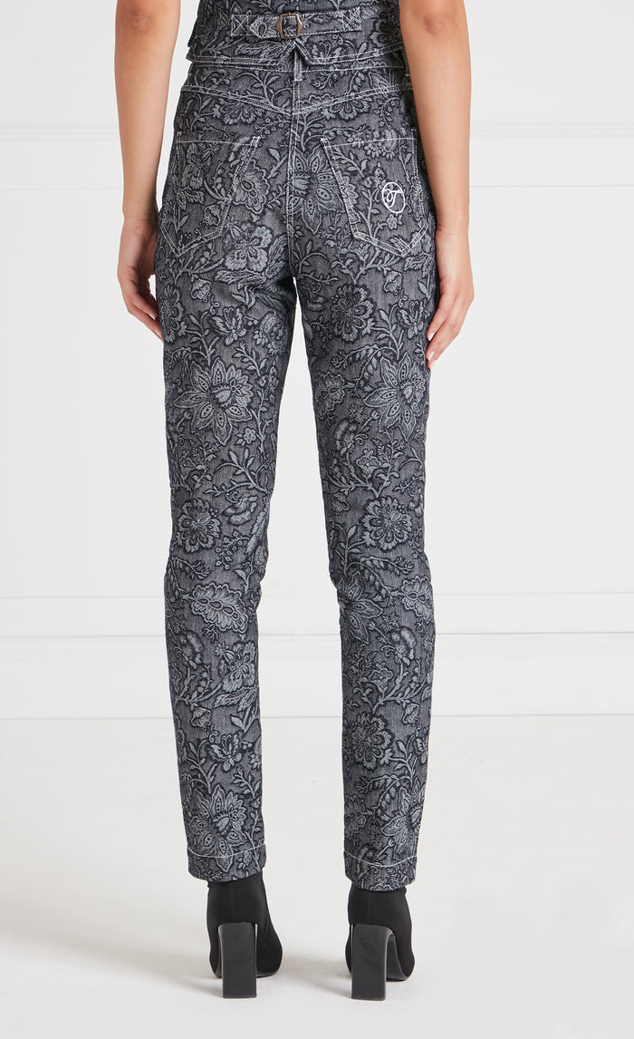 Francis Denim Trousers - Washed Black