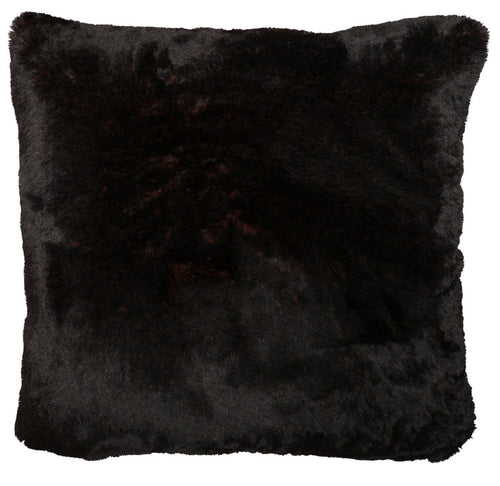 French Roast Faux Fur Euro Sham - 26"x26"