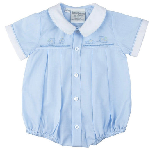 Friedknit Blue Train Creeper