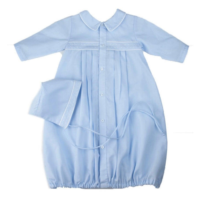 Friedknit  Boy Blue Take Me Home Daygown with Dots 2182
