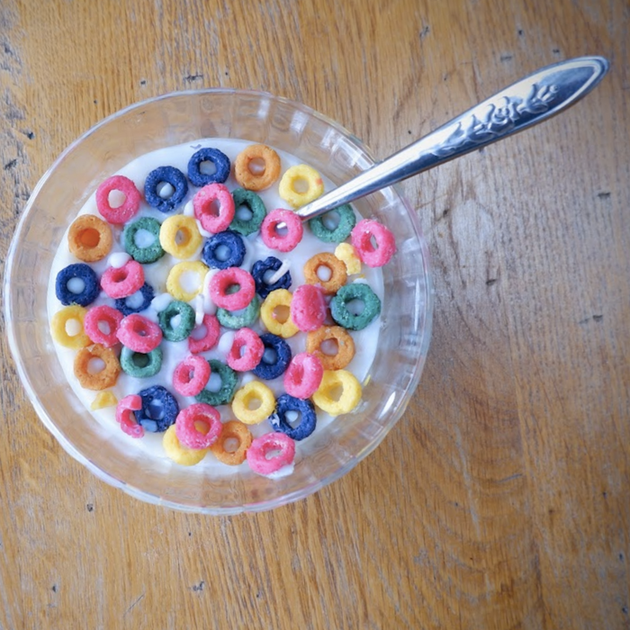 Fruit Loop Cereal Scented Candle Bowl