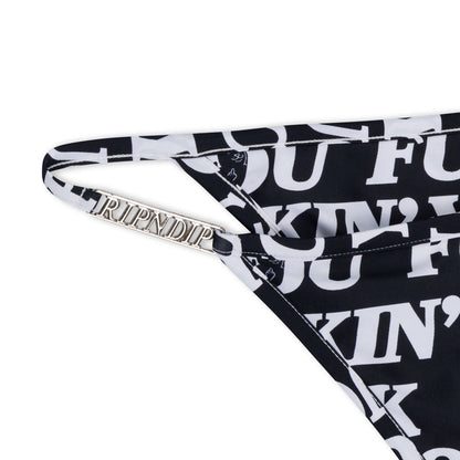 RIPNDIP Fuckin Fuck 2 Piece Bikini (Black)