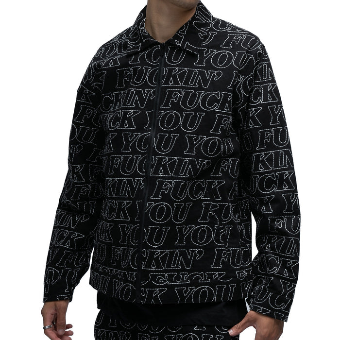 RIPNDIP Fuckin Fuck Quilted Work Jacket (Black)