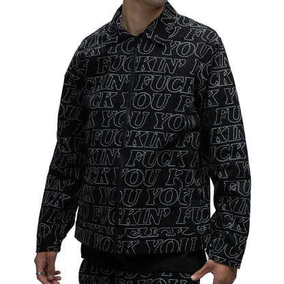 RIPNDIP Fuckin Fuck Quilted Work Jacket (Black)