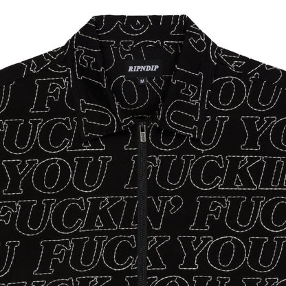 RIPNDIP Fuckin Fuck Quilted Work Jacket (Black)