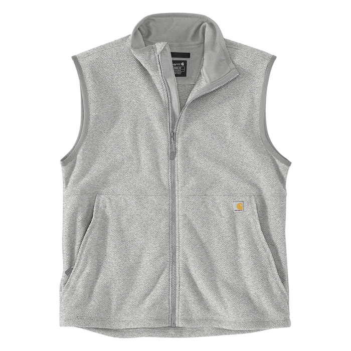 Full-Zip Relaxed Fit Fleece Vest - HGY-Heather Grey | Carhartt 106418