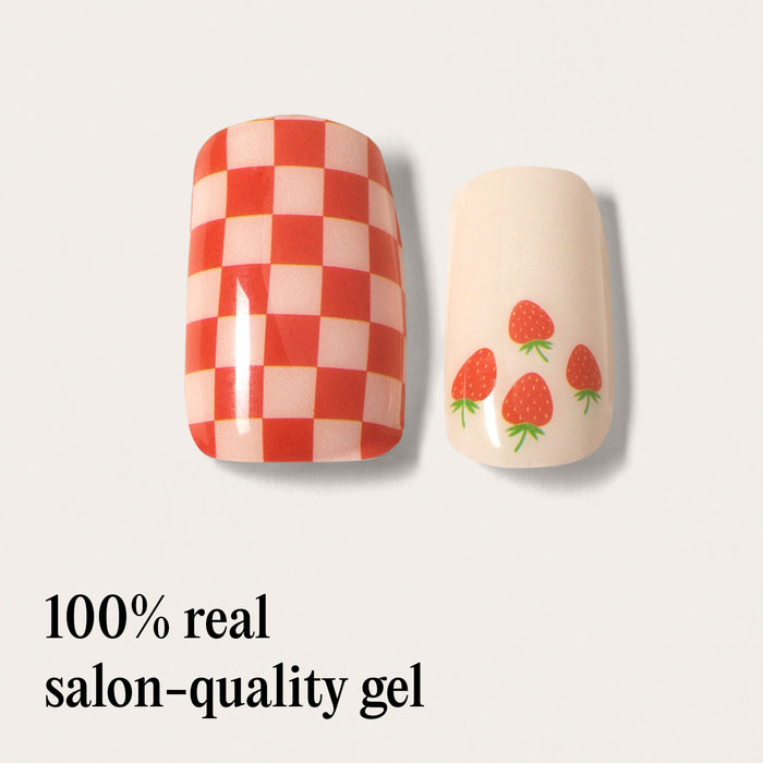 Gel Nail Wraps - Berries & Cream