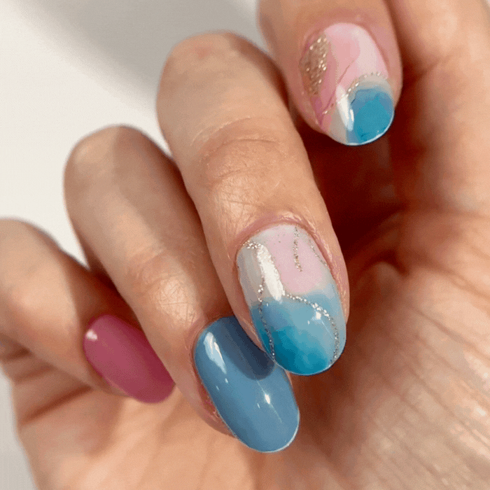 Gel Nail Wraps - Cosmic Swirl