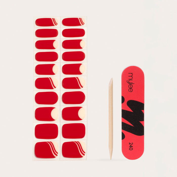 Mylee Lady in Red Gel Nail Wraps