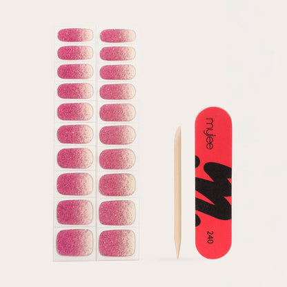 Mylee Pink Stardust Gel Nail Wraps
