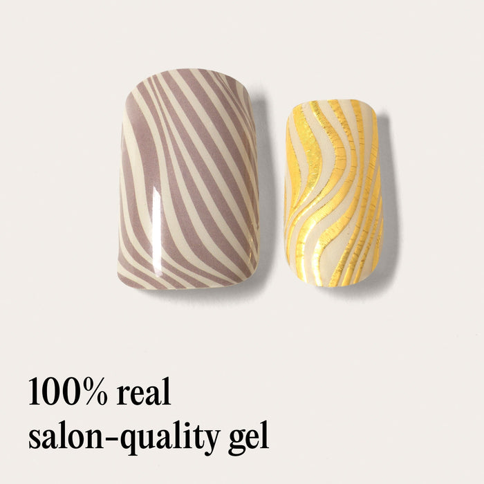 Gel Nail Wraps - Silver Safari