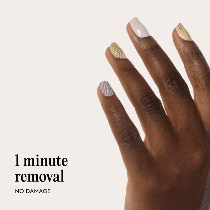 Gel Nail Wraps - Silver Safari