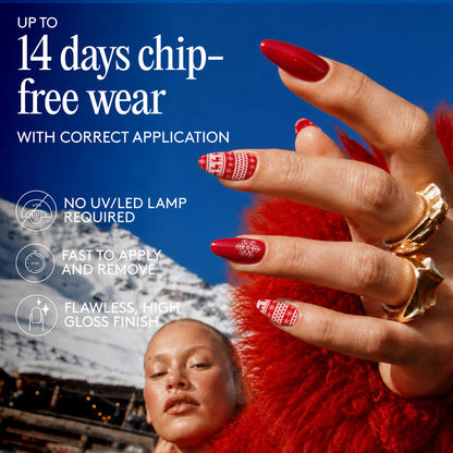 Gel Nail Wraps - Ski Lodge