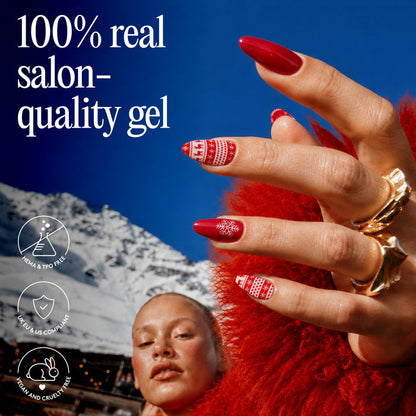 Gel Nail Wraps - Ski Lodge