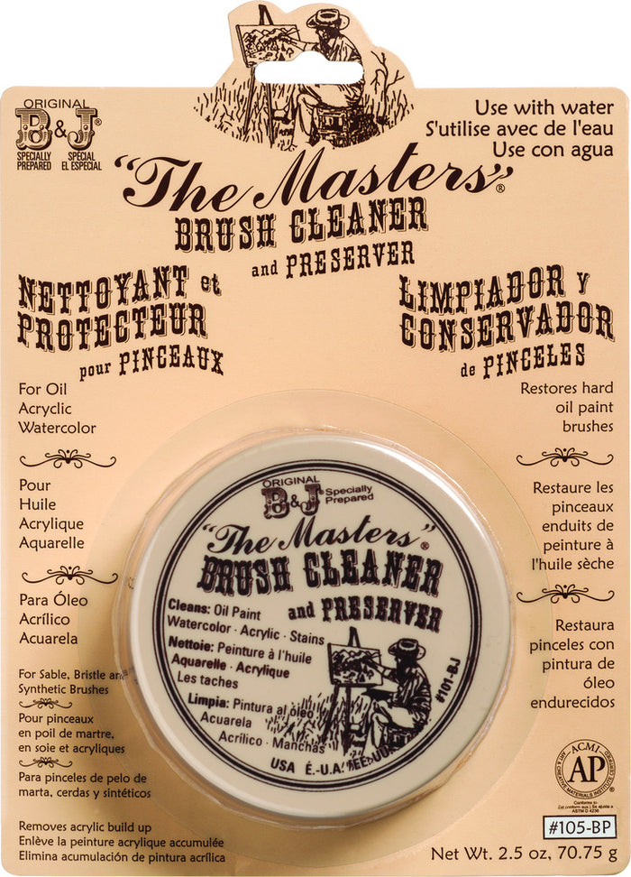 General Pencil Co. - The Masters Brush Cleaner & Preserver 2.5oz (Blistercarded). Available at Embellish Away located in Bowmanville Ontario Canada.