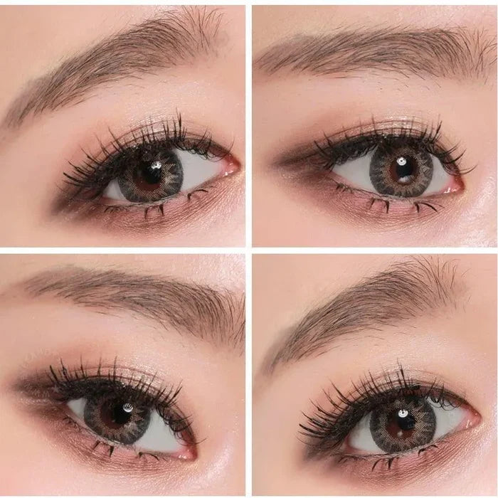 GEO Tri-Color Grey Color Contact Lens for Dark Eyes - Eyecandys