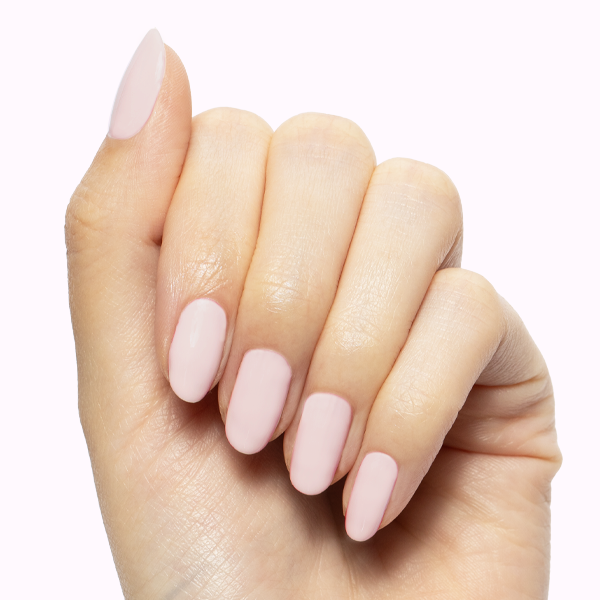 GH - Gel displayed on nails in a soft, opaque baby pink shade for a natural and versatile at-home manicure look