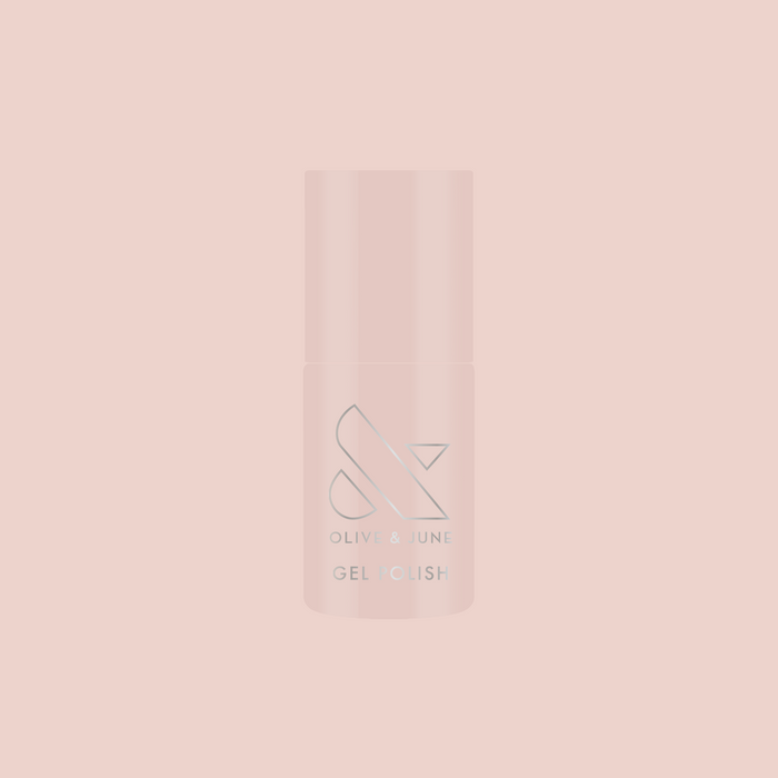 GH - Gel bottle shown in soft opaque baby pink shade for a glowing, versatile at-home gel manicure look