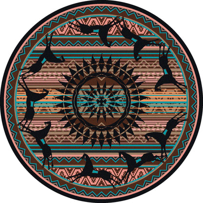 Image of an area rug, Ghost Rider - Turquoise