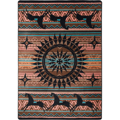Image of an area rug, Ghost Rider - Turquoise