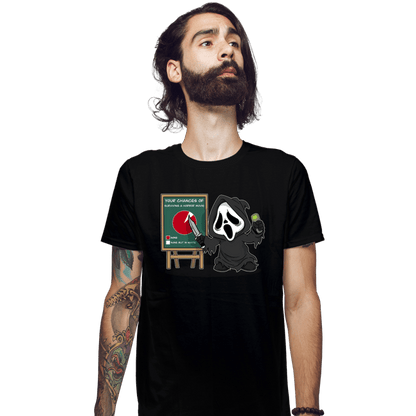 Daily_Deal_Shirts Fitted Shirts, Mens / Small / Black Ghostface Chart