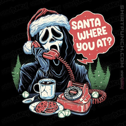 Secret_Shirts Magnets / 3"x3" / Black Ghostface Santa