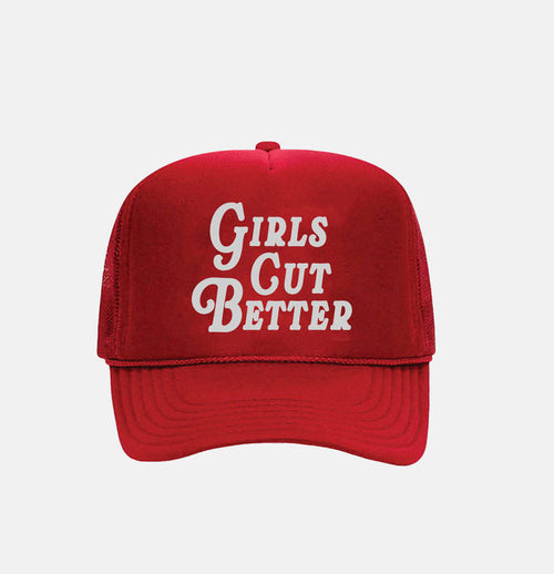 Girls Cut Better Trucker - Red