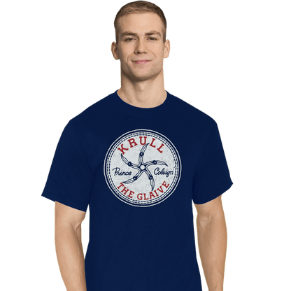 Daily_Deal_Shirts T-Shirts, Tall / Large / Navy Glaive Star