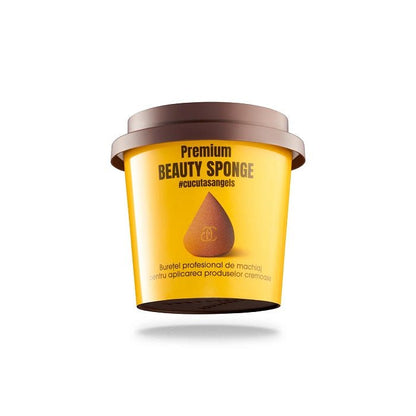 GLAMSQUAD PRO SPONGE BROWN - Buretel De Machiaj Profesional - skinseen.ro