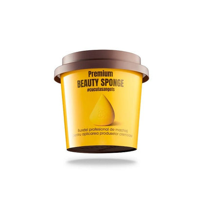 GLAMSQUAD PRO SPONGE YELLOW - Buretel De Machiaj Profesional - skinseen.ro