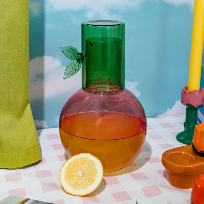 Glass Cherry Carafe