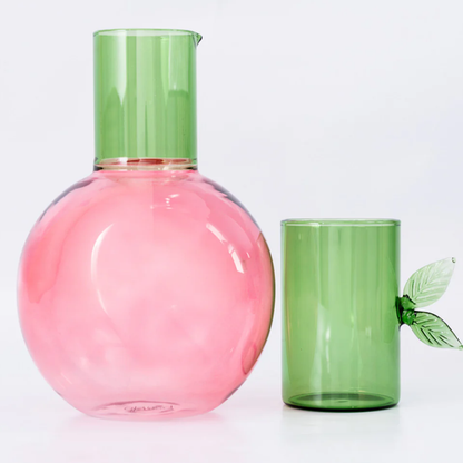 Glass Cherry Carafe